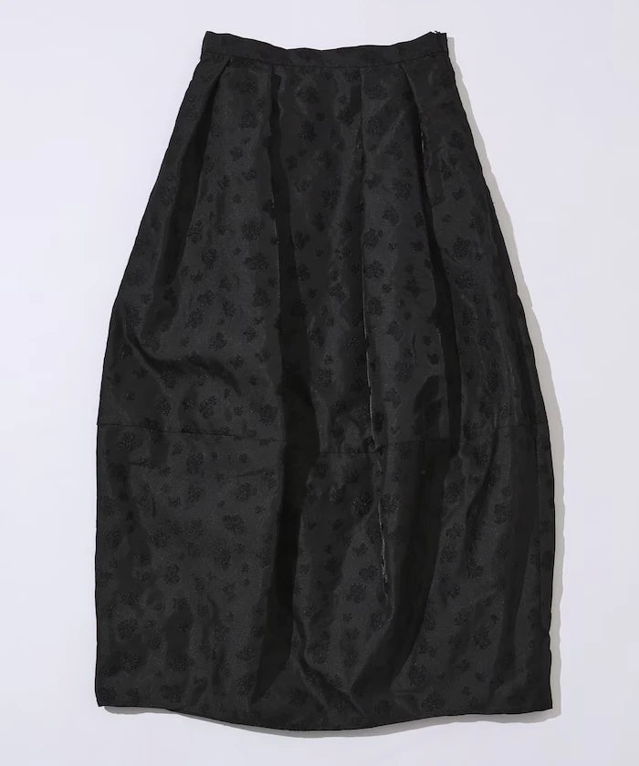 Flower Sheer Jacquard Cocoon Skirt