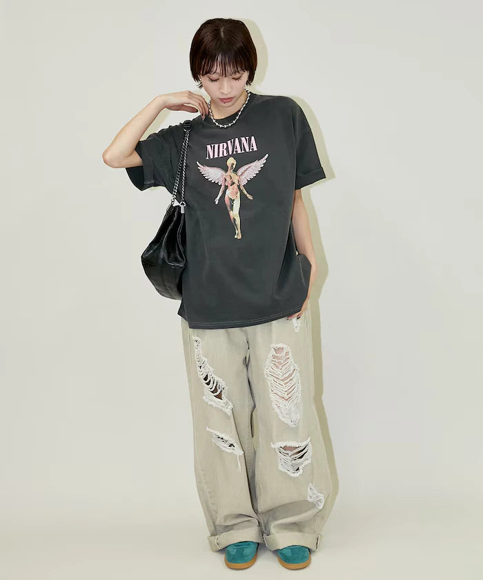 NIRVANA IN UTERO Band T-shirt Limited Edition