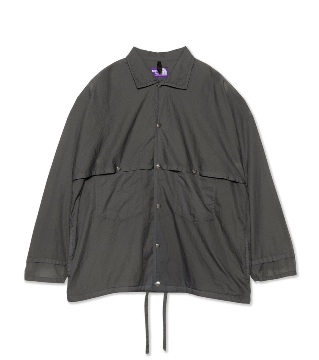 Garment Dyed Nylon Ripstop Field Shirt Jacket