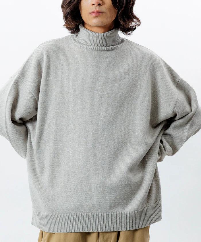 Relaxed Fit Easy Care Washable Turtleneck Knit
