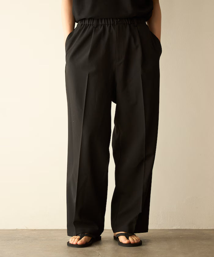 Functional Material Jacket & Wide Slacks Set Up / Washable / UV Cut / Quick Dry / Contact Cooling