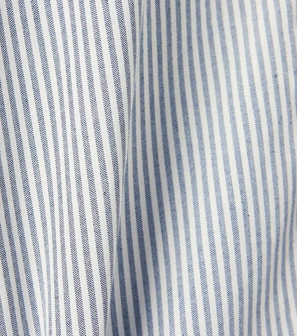 Button Down Stripe Wind Shirt