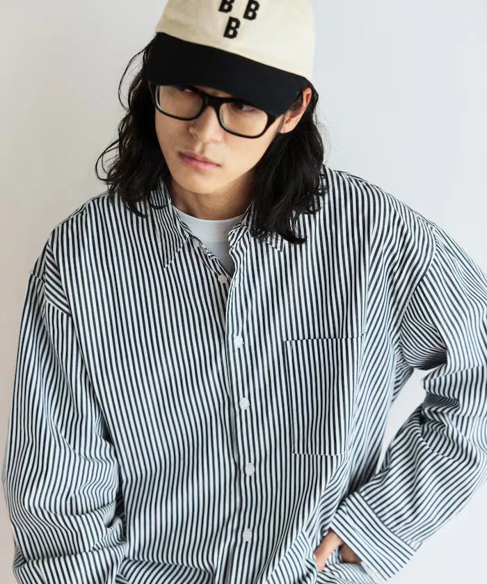 <New Color Added> Relaxed Fit Broad Shirt / Regular Collar / Long Sleeve