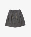 banshu ori circular short pants herringbone