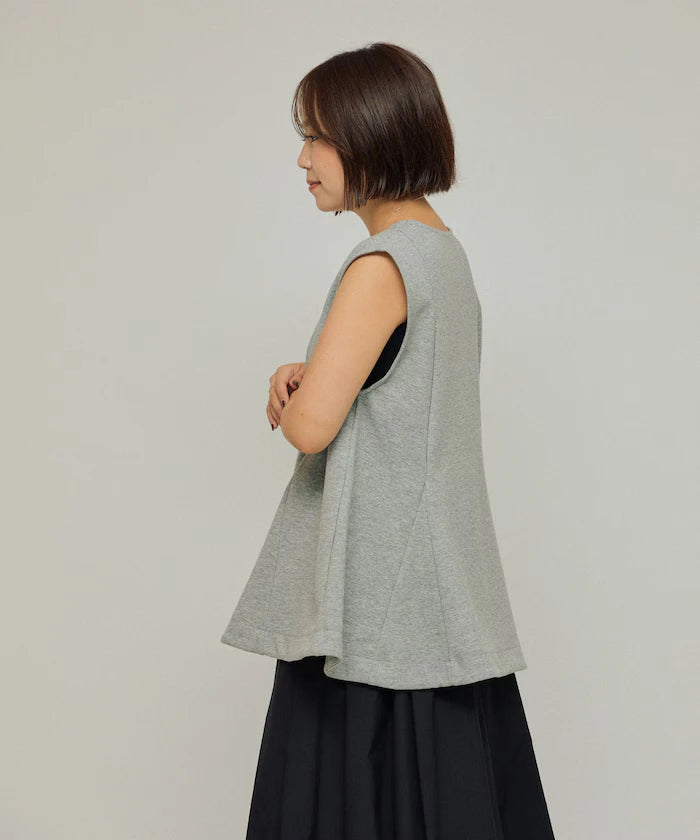 Peplum Silhouette V-Neck Gilet / Vest