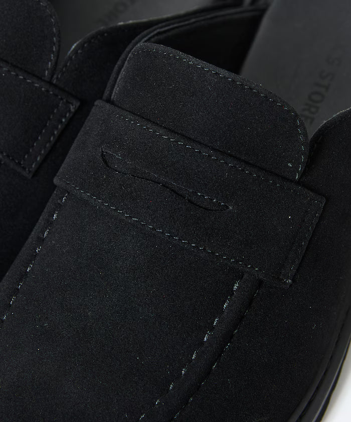 Velour Leatherette Loafer Mule / Slip-on [23~28cm] 【Limited Edition】