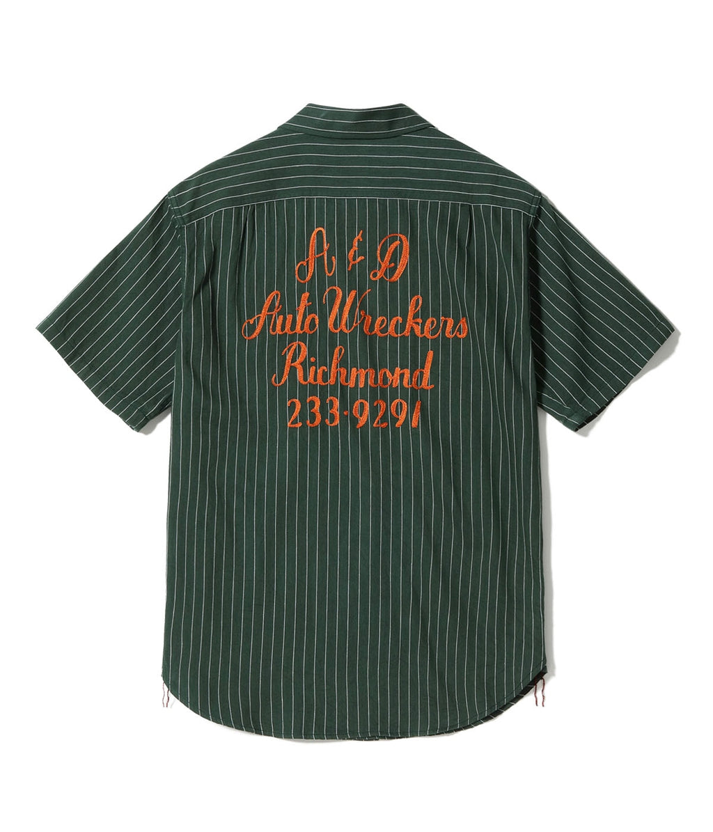 Coke Stripe Work Shirt With Embroidered