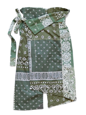 Gauze Bandana Patchwork pt Wrap Pants