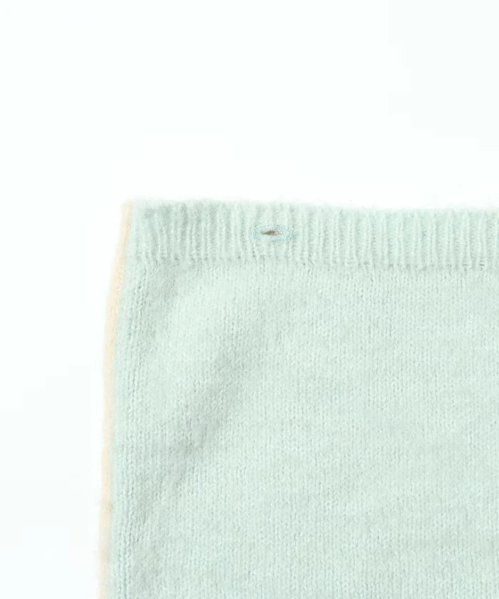 Alpaca Blend Bicolor Knit Vest