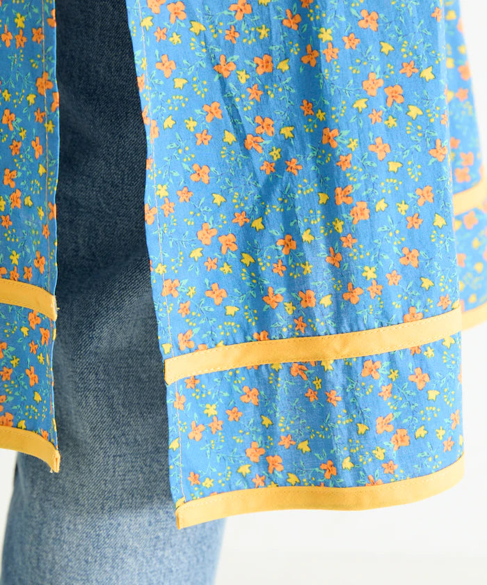 Floral Pattern Apron Style Dress