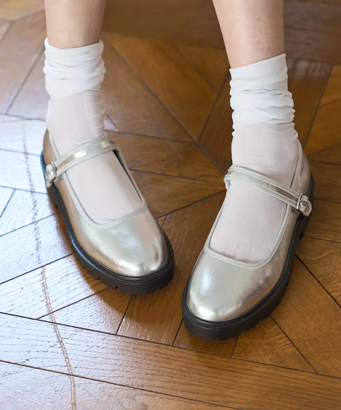 Sunny Rain Compatible Chunky Mary Jane Sneakers