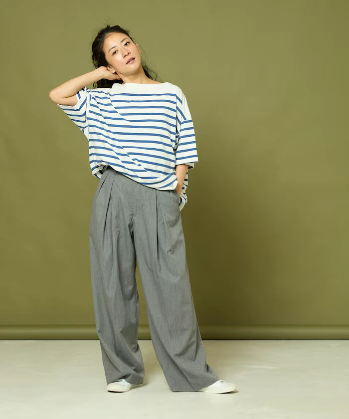 Tuck Wide Slacks Pants