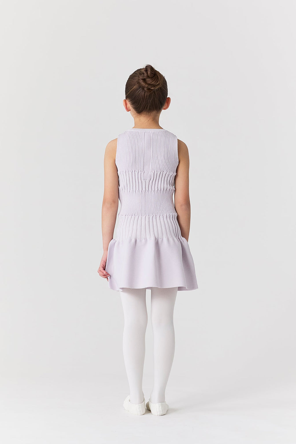 SOFT FLUTED KIDS SLEEVELESS DRESS