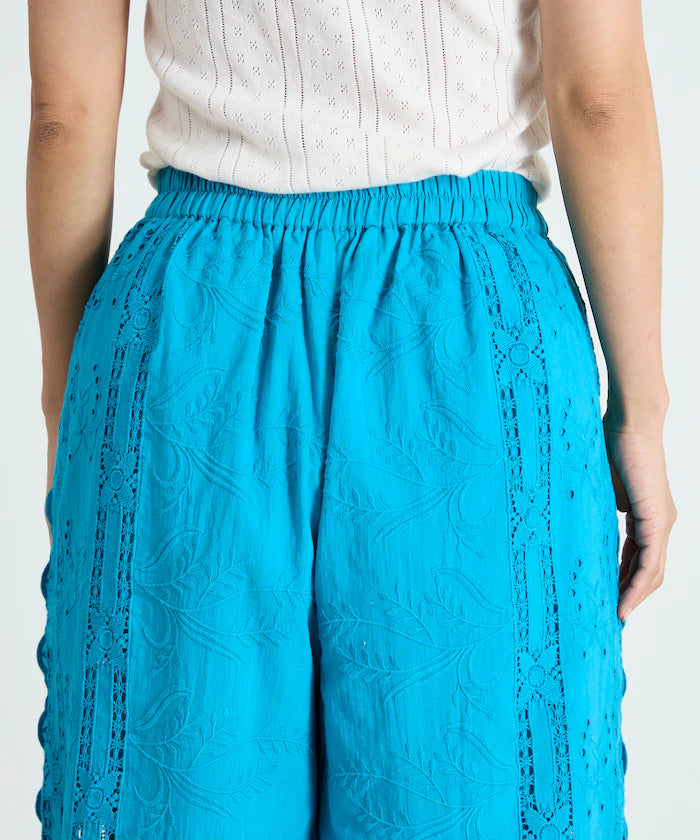 Cutwork Embroidered Easy Pants