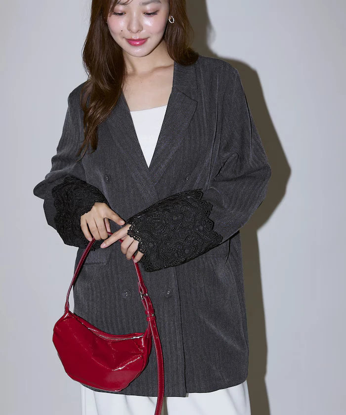 Lace Cuff Tailored Jacket