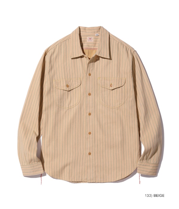 Coke Stripe Work Shirt (Long Sleeve)