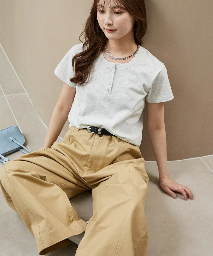 Picot Race Henry Neck T-Shirt Limited Edition