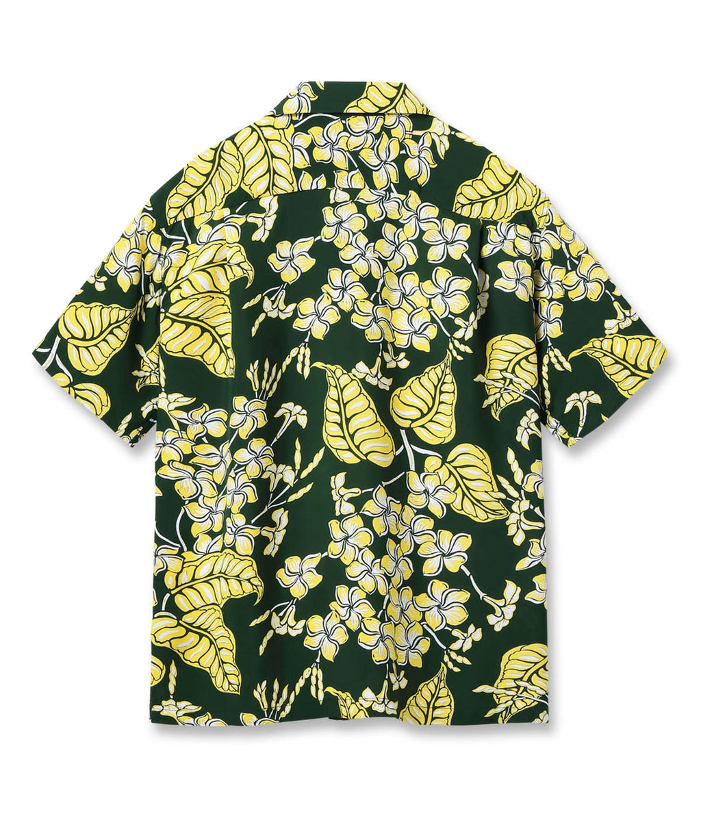 Rayon Hawaiian Shirt "Plumeria Blossoms"