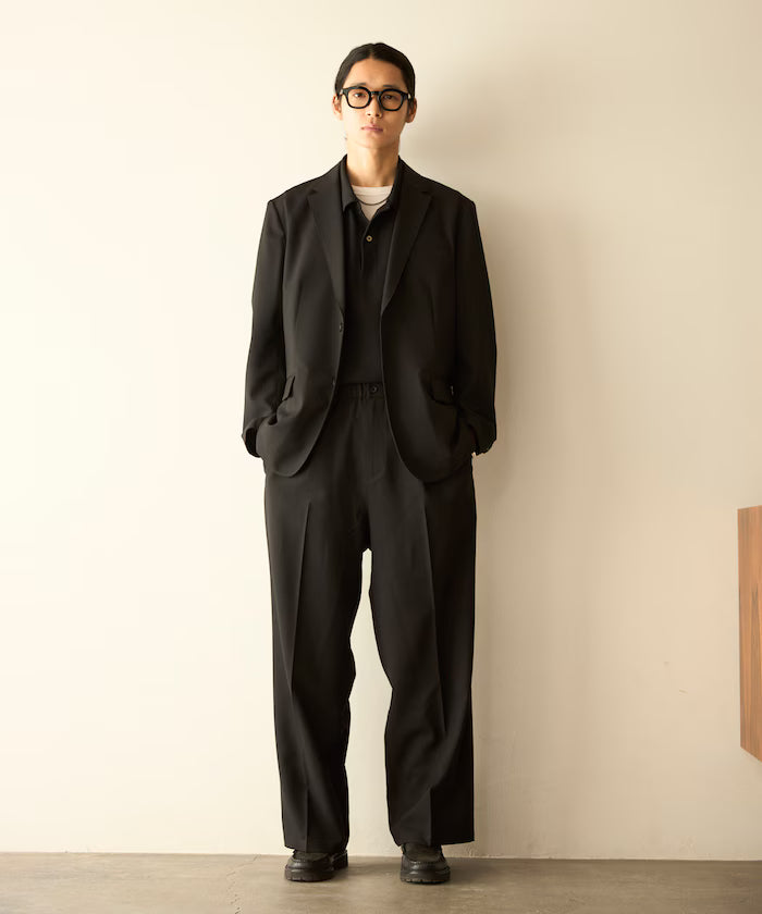 Functional Material Jacket & Wide Slacks Set Up / Washable / UV Cut / Quick Dry / Contact Cooling