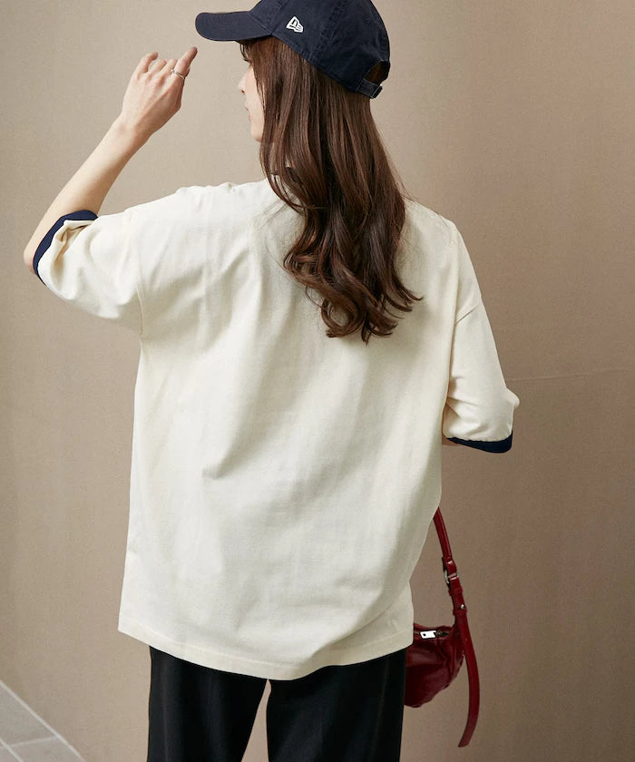<Functional Material>Mickey Mouse/Sketch Ringer T-Shirt Limited Edition