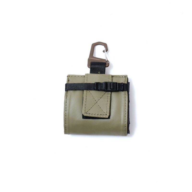 NYLON POLYCARBONATE PACKABLE DRINK HOLDER KHAKI