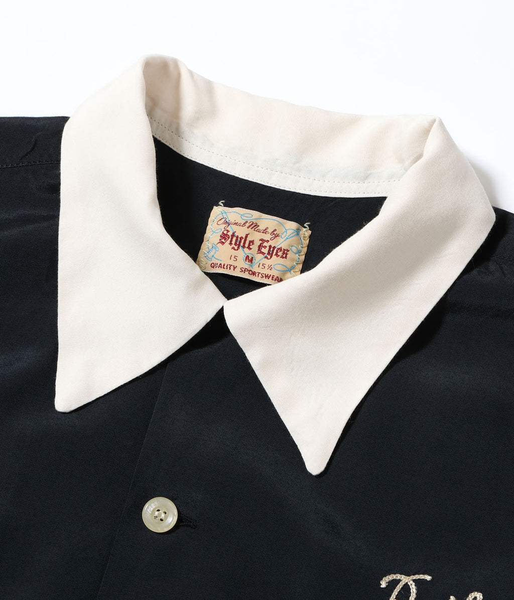 RAYON BOWLING SHIRT “PIPING”