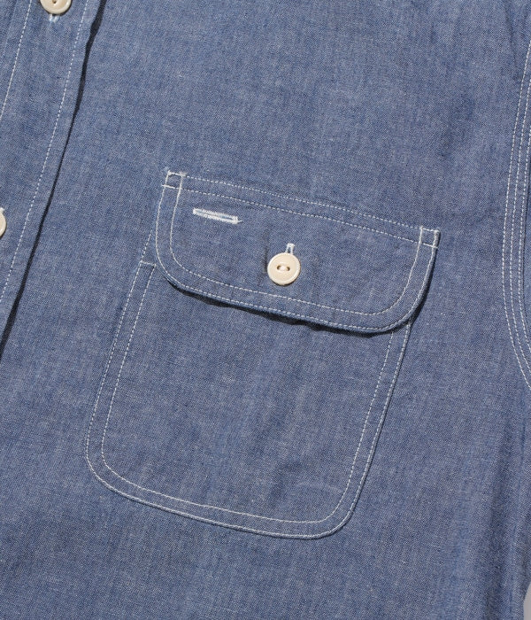 Blue Chambray Work Shirt (Long Sleeve)