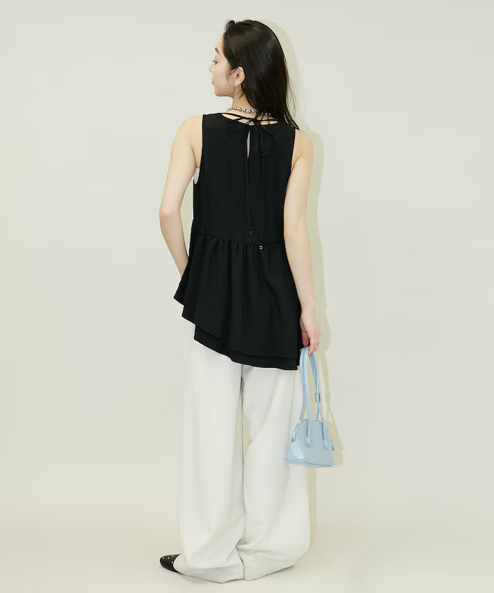 Nylon Washer Asymmetrical Blouse Limited Edition