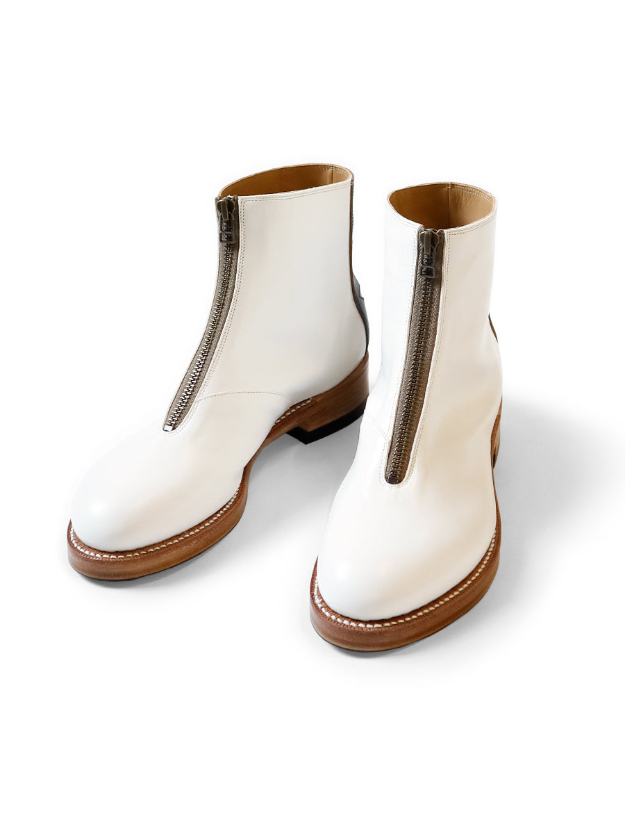 Leather ZIP UP Cafe Race Frisco Boots