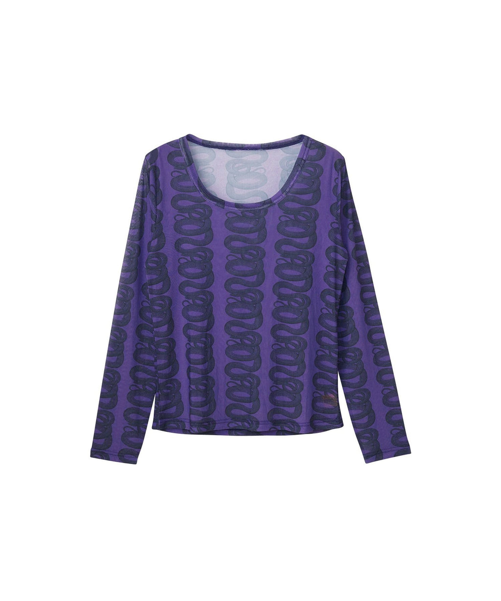 SNAKE LOOP Pattern T-Shirt