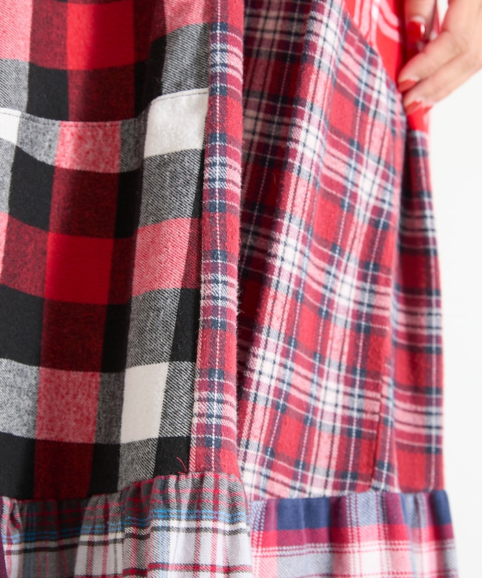 Vintage Remake Check Cami Dress