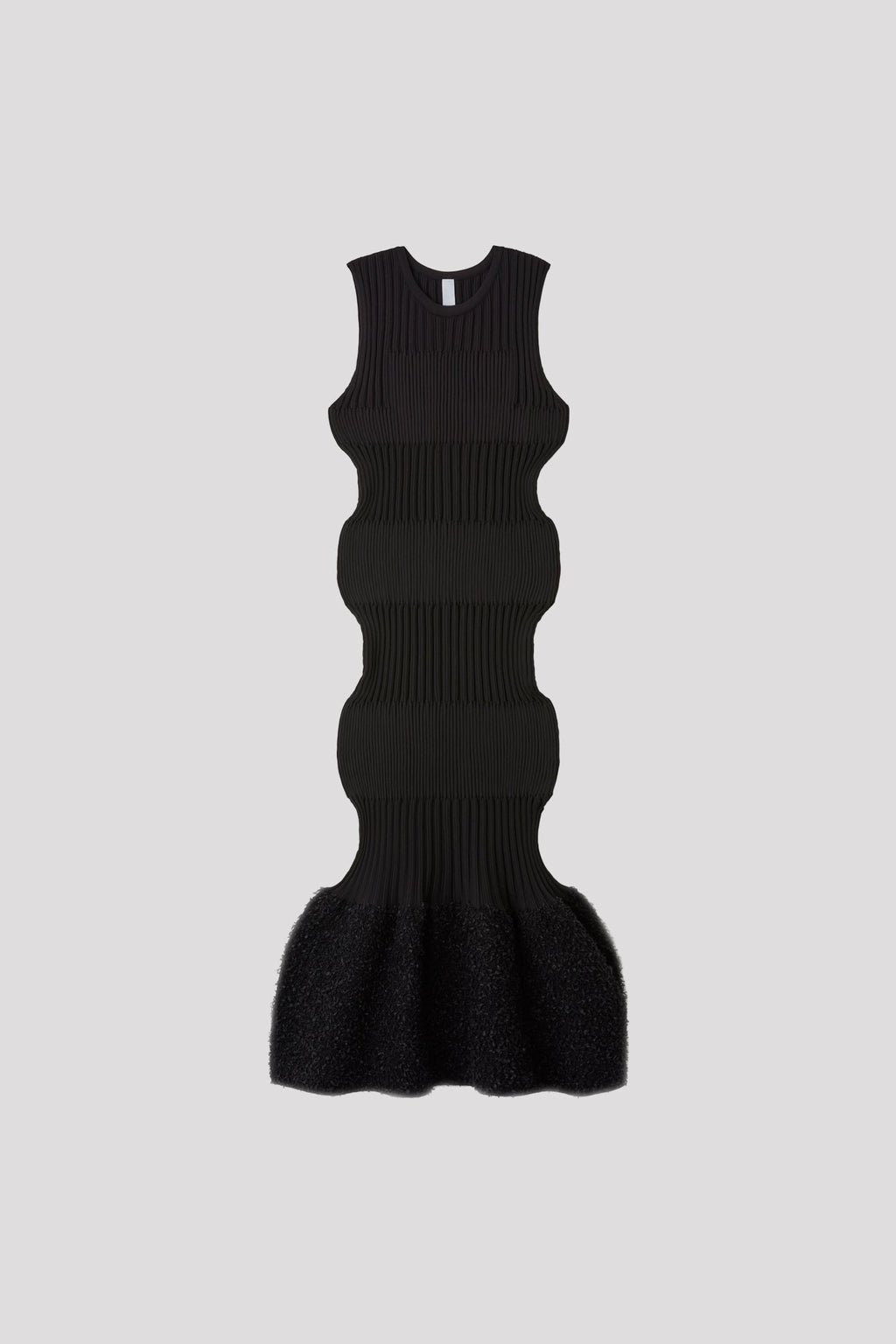 FLUTED REEF SLEEVELESS MERMAID DRESS