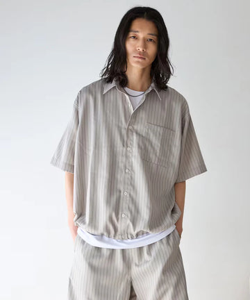 Spindle Stripe Short Sleeve Shirt / Compatible with Setup