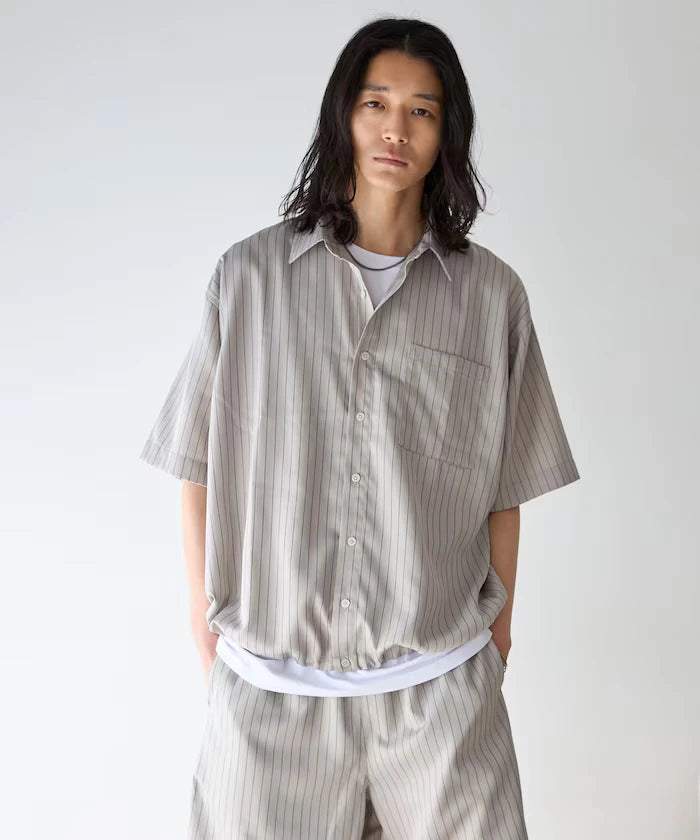Spindle Stripe Short Sleeve Shirt / Compatible with Setup
