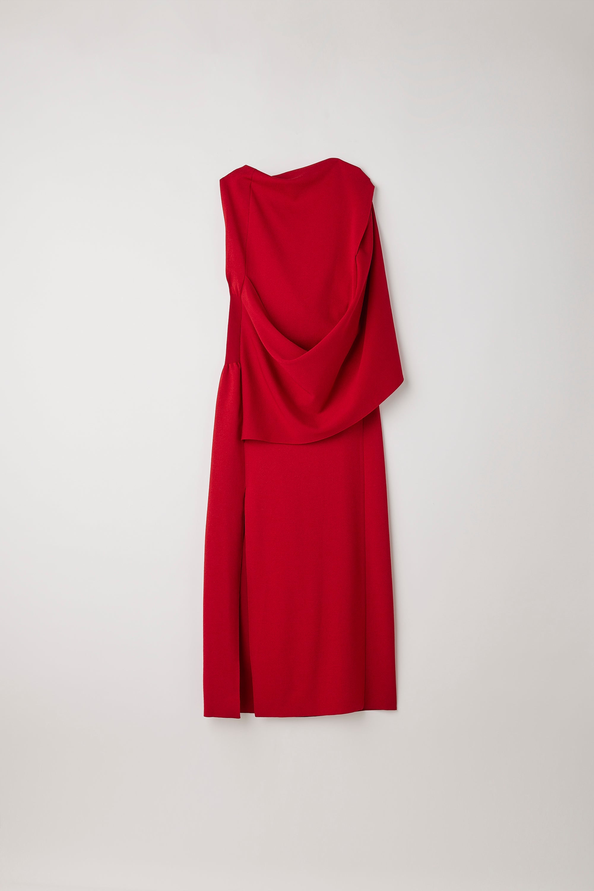 AC MILAN DRAPED SLEEVELESS DRESS