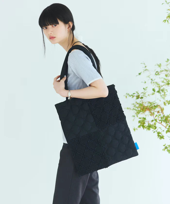 Flower Quilt Patchwork Tote Bag