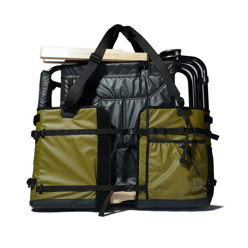 NYLON POLYCARBONATE MULTI CAMPING TOTE/KHAKI