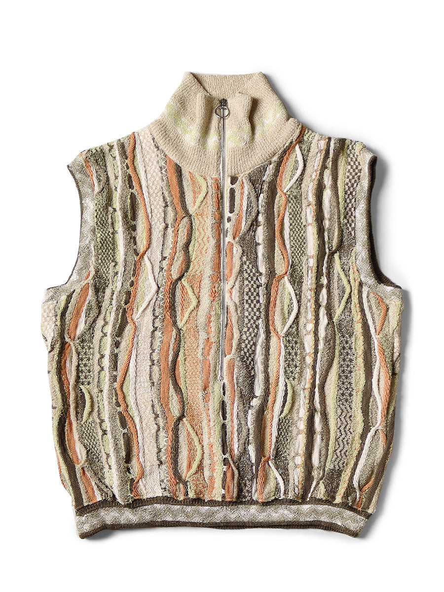 7G Knit GAUDY Half ZIP Vest