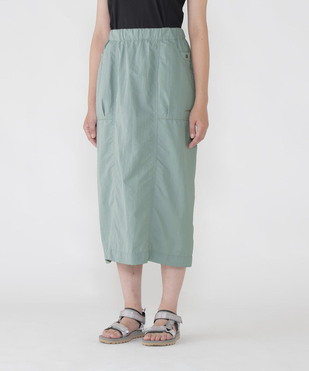 crinkled nylon skirt (W)