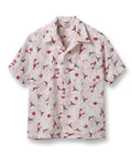 DOBBY COTTON OPEN SHIRT “SPACE SHIP