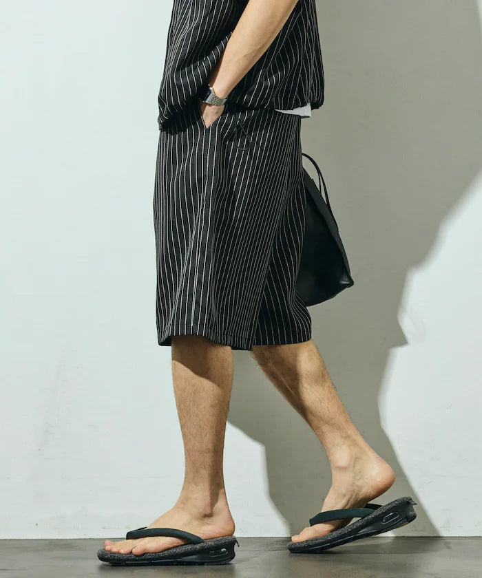 Stripe Easy Wide Shorts / Compatible with Setup