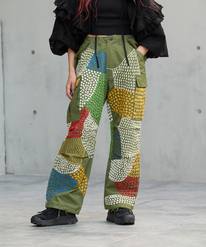 Vintage Hand-Stitched Remake Military Pants