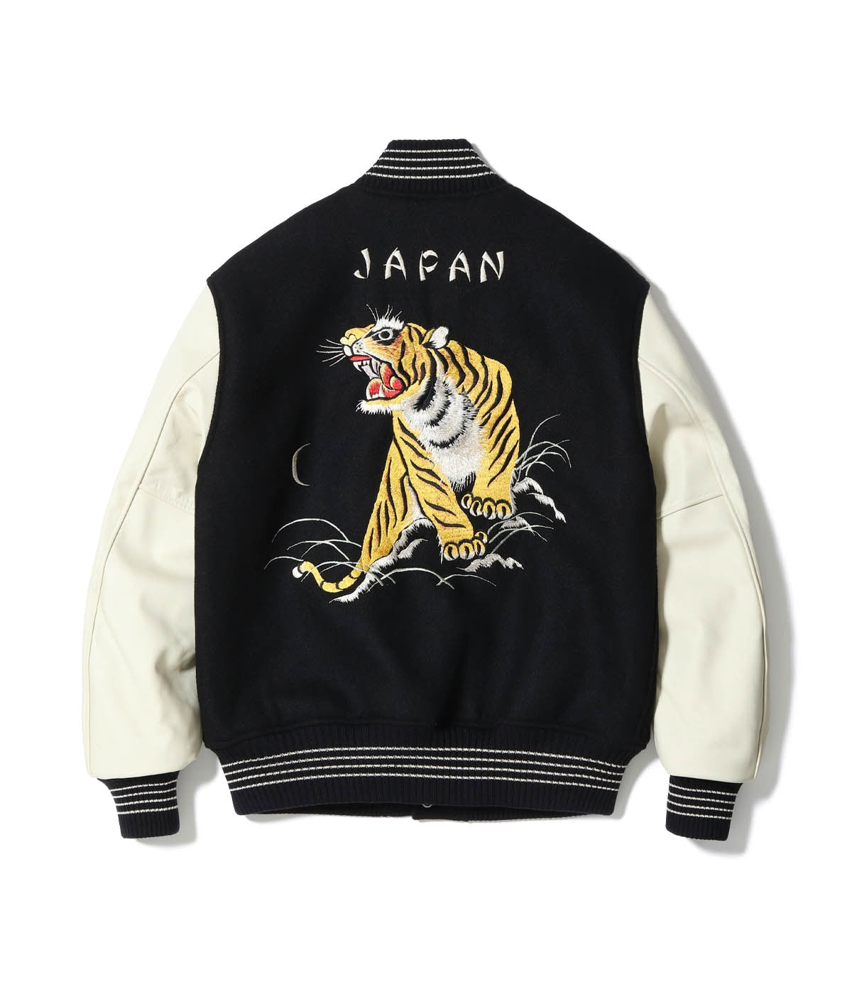 30oz. WOOL MELTON AWARD JACKET “ROARING TIGER” (BLACK)