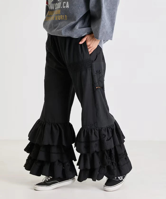 vintage lace tablecloth remake easy pants