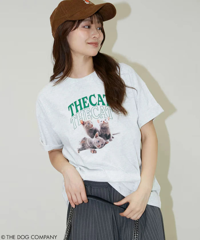 THE DOG / THE CAT Collegiate Style T-Shirt Limited Edition