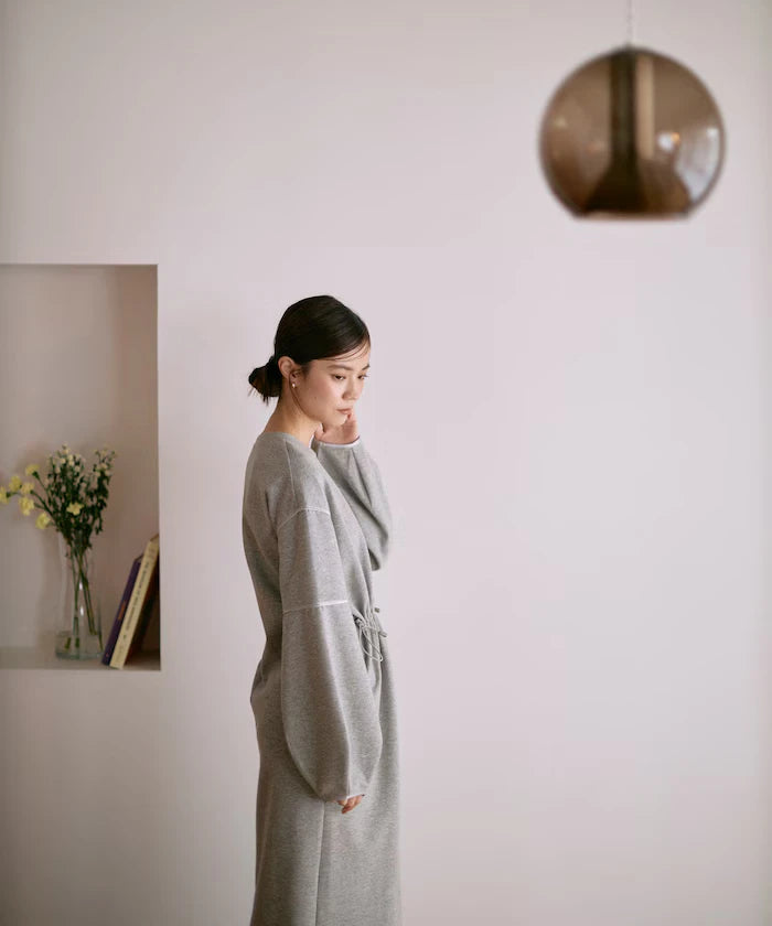 Cocoon Sleeve Damboru Sweat One-Piece / Spindle