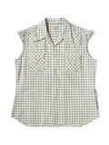 Cotton Linen Soccer Check Love-ly Western Shirt