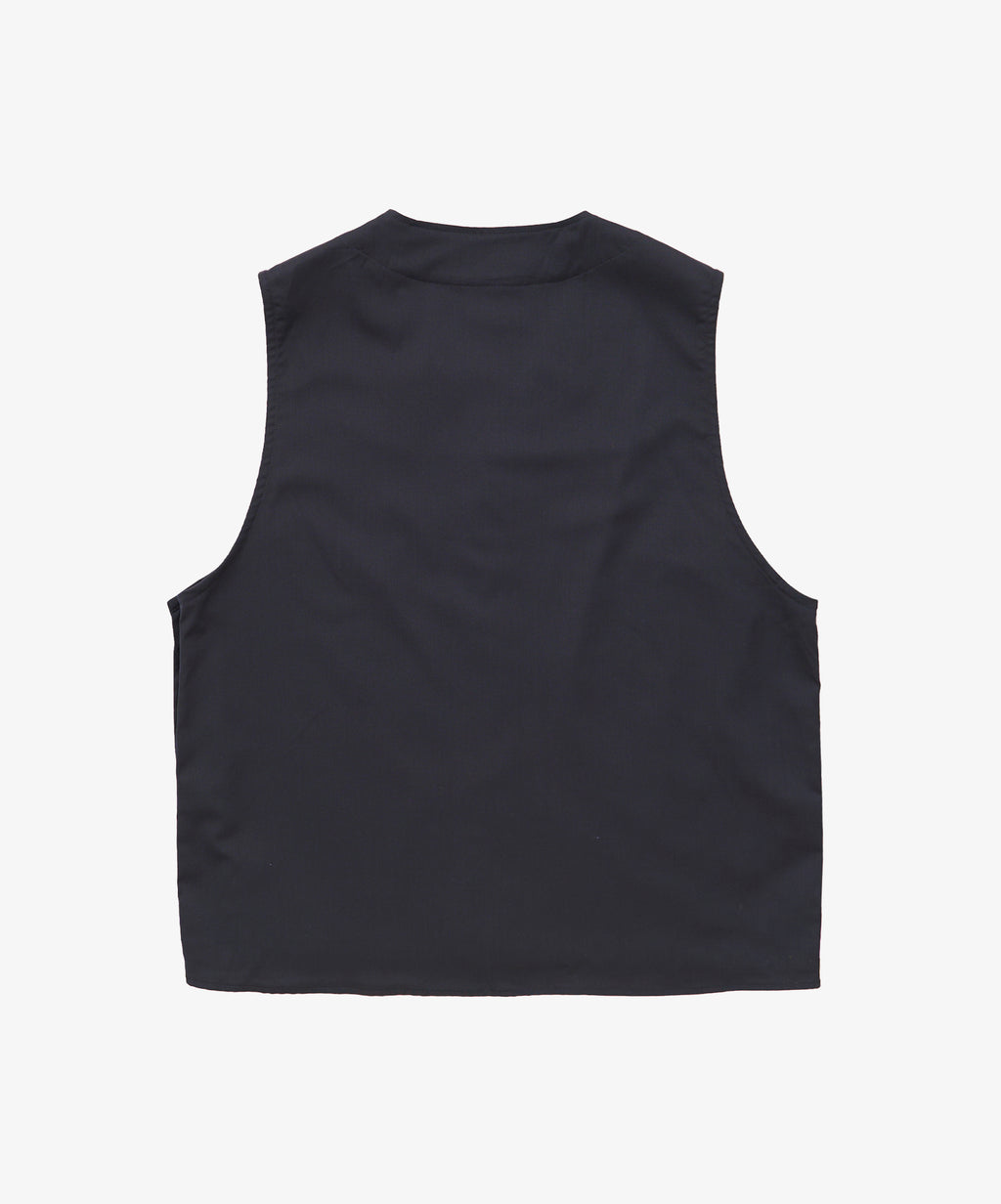 gilet navy twill