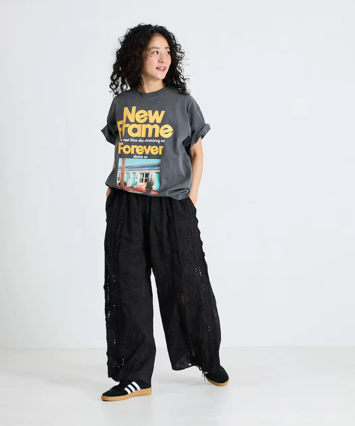 Cutwork Embroidered Easy Pants