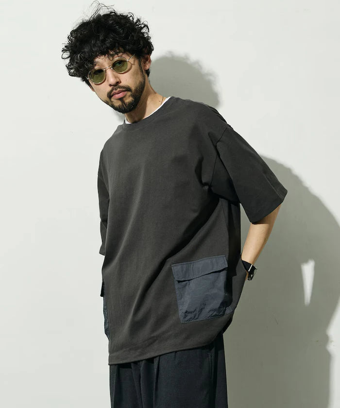 6 Ounce Side Pocket Spindle Short Sleeve T-Shirt / Big Silhouette